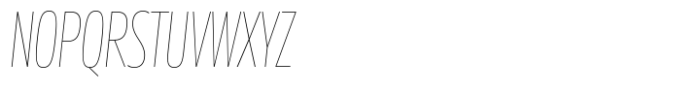 Miura Compact Thin Italic Font UPPERCASE