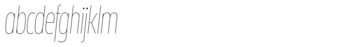 Miura Compact Thin Italic FONT