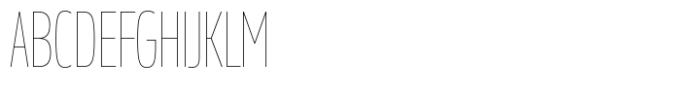 Miura Compact Thin Font UPPERCASE