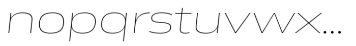Miura Extended Extra Light Italic Font LOWERCASE