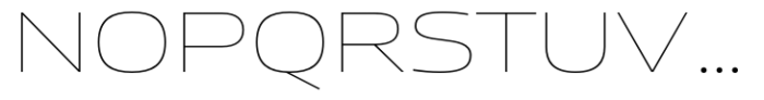Miura Extended Extra Light Font UPPERCASE