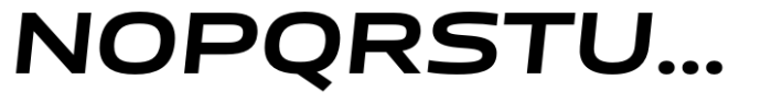 Miura Extended Medium Italic Font UPPERCASE