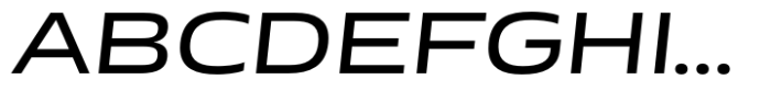 Miura Extended Regular Italic Font UPPERCASE