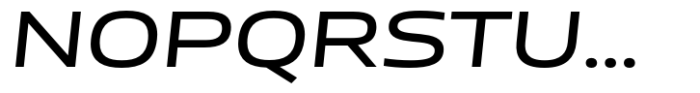 Miura Extended Regular Italic Font UPPERCASE