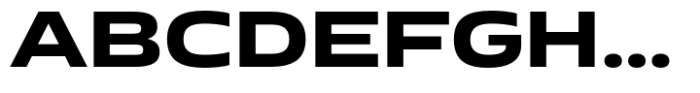 Miura Extended Semi Bold Font UPPERCASE