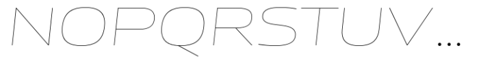 Miura Extended Thin Italic Font UPPERCASE