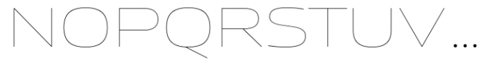 Miura Extended Thin Font UPPERCASE
