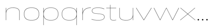 Miura Extended Thin Font LOWERCASE