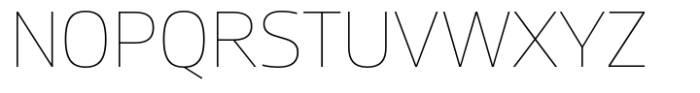 Miura Extra Light Font UPPERCASE
