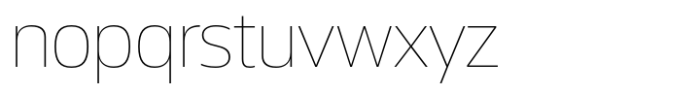 Miura Extra Light Font LOWERCASE