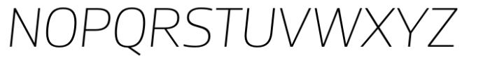 Miura Light Italic Font UPPERCASE