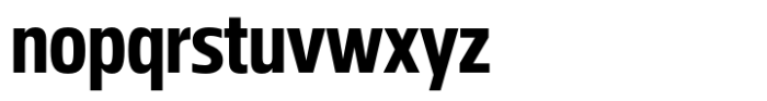 Miura Narrow Bold Font LOWERCASE