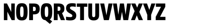 Miura Narrow Extra Bold Font UPPERCASE