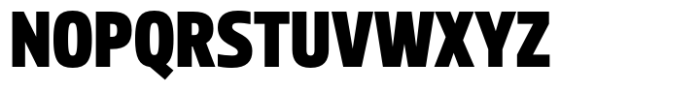 Miura Narrow Heavy Font UPPERCASE