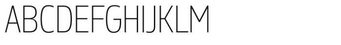 Miura Narrow Light Font UPPERCASE