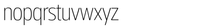 Miura Narrow Light Font LOWERCASE