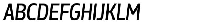Miura Narrow Medium Italic Font UPPERCASE