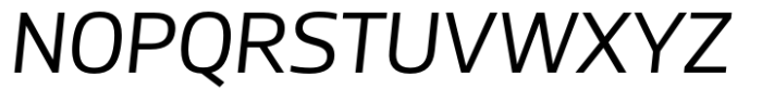 Miura Regular Italic Font UPPERCASE