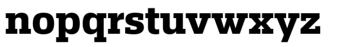 Miura Slab Bold Font LOWERCASE