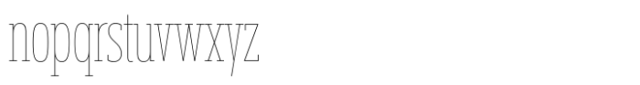 Miura Slab Compact Thin Font LOWERCASE