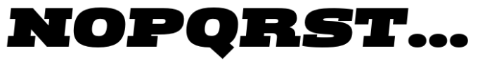 Miura Slab Extended Heavy Italic Font UPPERCASE
