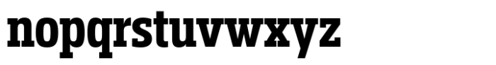 Miura Slab Narrow Bold Font LOWERCASE