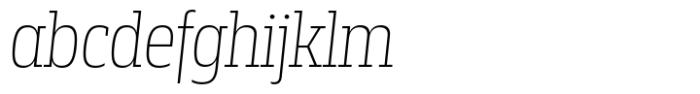 Miura Slab Narrow Light Italic FONT