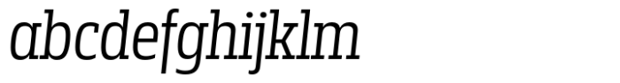 Miura Slab Narrow Regular Italic FONT