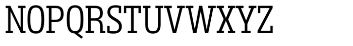 Miura Slab Narrow Regular Font UPPERCASE