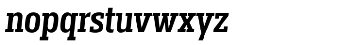 Miura Slab Narrow Semi Bold Italic Font LOWERCASE