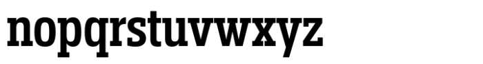 Miura Slab Narrow Semi Bold Font LOWERCASE