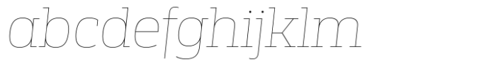Miura Slab Thin Italic FONT