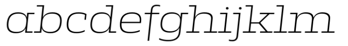 Miura Slab Wide Light Italic FONT