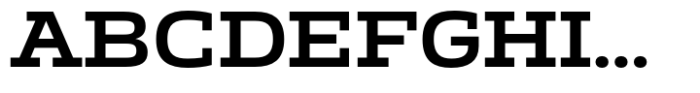 Miura Slab Wide Medium Font UPPERCASE