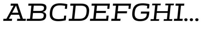 Miura Slab Wide Regular Italic Font UPPERCASE