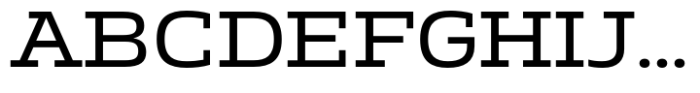 Miura Slab Wide Regular Font UPPERCASE
