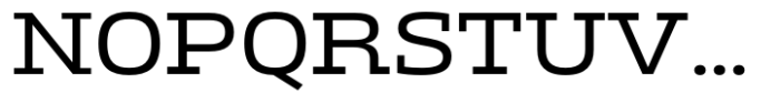 Miura Slab Wide Regular Font UPPERCASE