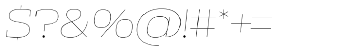 Miura Slab Wide Thin Italic Font OTHER CHARS