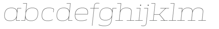 Miura Slab Wide Thin Italic FONT