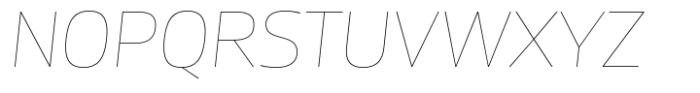 Miura Thin Italic Font UPPERCASE