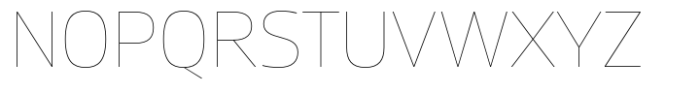 Miura Thin Font UPPERCASE