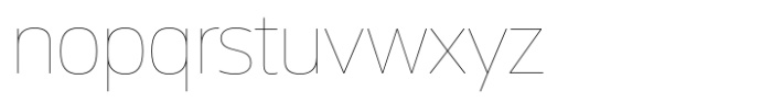Miura Thin Font LOWERCASE