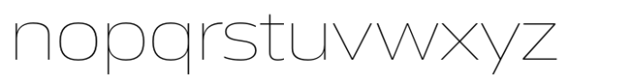 Miura Wide Extra Light Font LOWERCASE