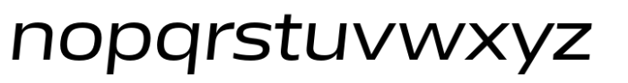 Miura Wide Regular Italic Font LOWERCASE