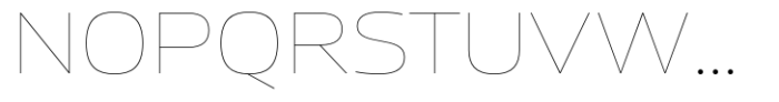 Miura Wide Thin Font UPPERCASE