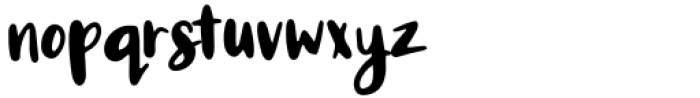 Mix Blimp Handwritten Font LOWERCASE