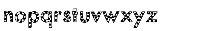 Mix Modern Spotted Font LOWERCASE