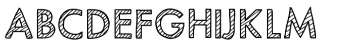 Mix Modern Striped Font UPPERCASE