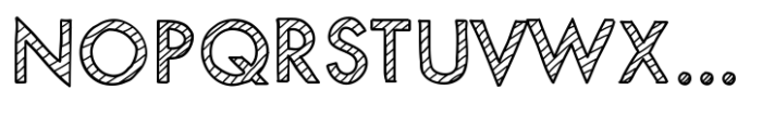 Mix Modern Striped Font UPPERCASE