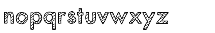 Mix Modern Striped Font LOWERCASE